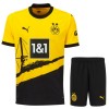 Conjunto (Camiseta+Pantalón Corto) Borussia Dortmund 2023-24 Primera Equipación - Niño